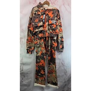 Rockstar Original Large Tall Camo Sweatpants Sweatshirt Tracksuit Set Tehjuna